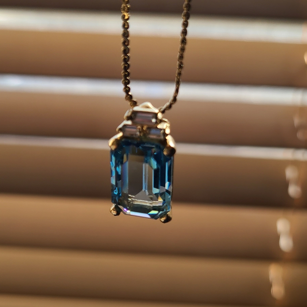 Dior Blue and Gold Necklace